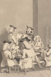 Hogarth at Old Slaughter's Hobbing with Highmore the Painter