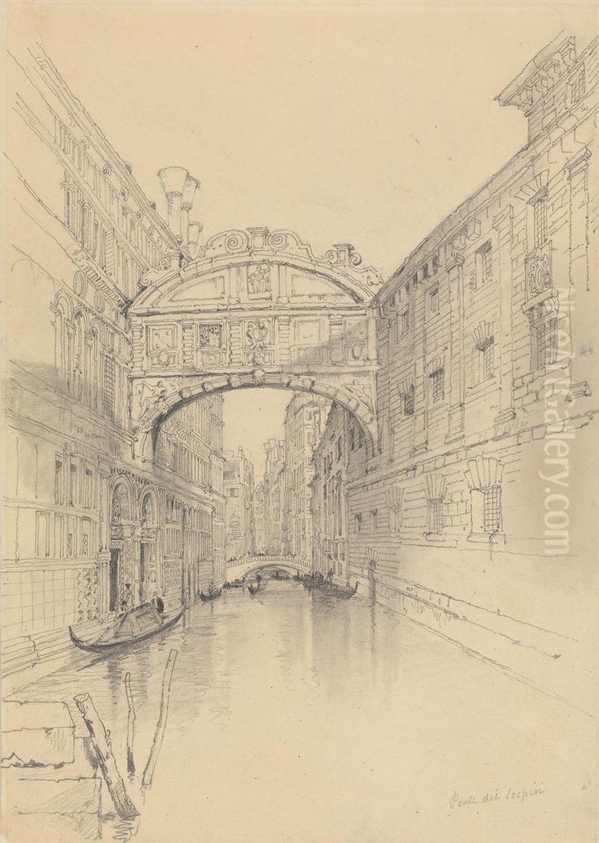 The Bridge of Sighs, Venice Oil Painting by Samuel Prout