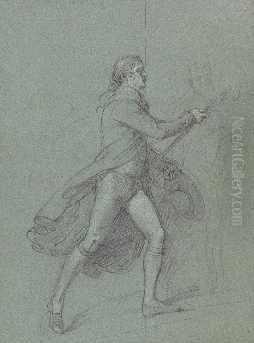 Study for the Figure of Admiral de Winter Oil Painting by John Singleton Copley