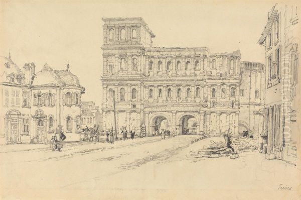 The Porta Nigra, Trier Oil Painting by Samuel Prout