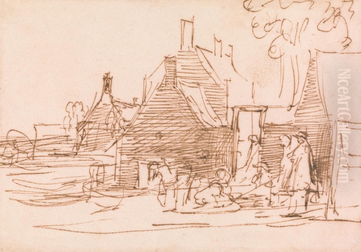 The Artist's Old Home Oil Painting by David Wilkie