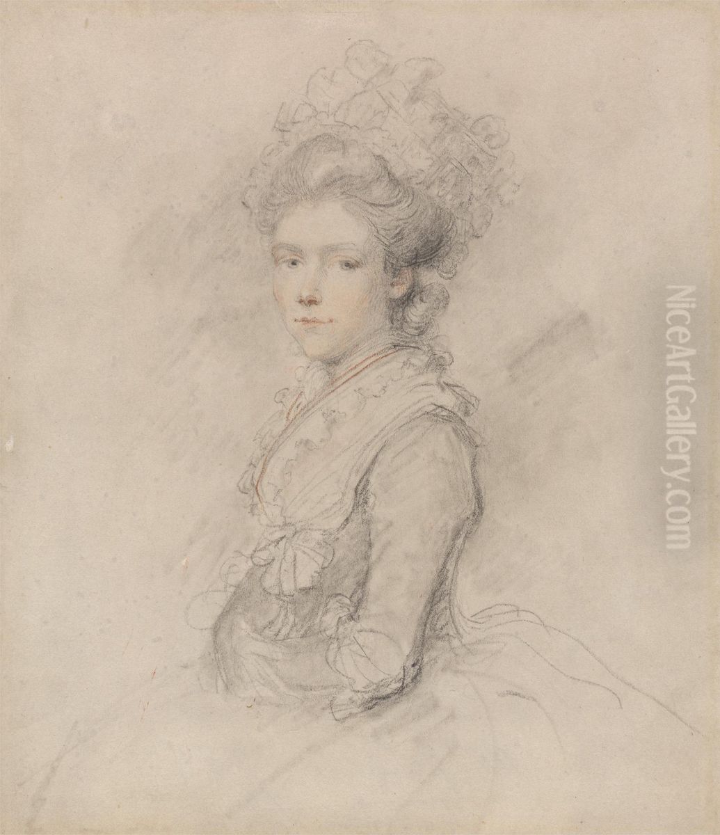 Mrs. James Paine, Newman Street Oil Painting by Ozias Humphry