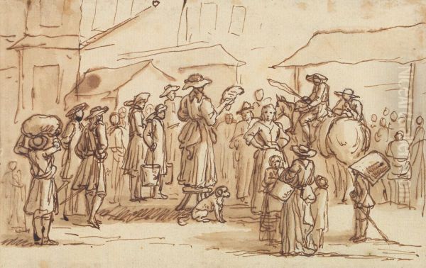 A Scene at Windsor Oil Painting by James Thornhill