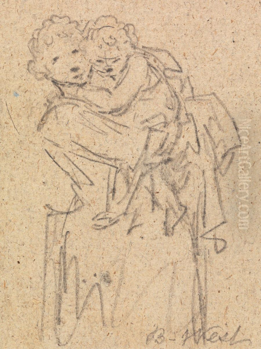 Woman and Child Oil Painting by Benjamin West