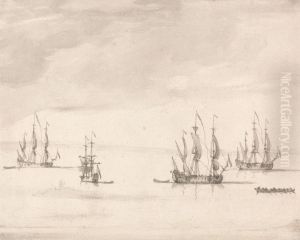 Men of War off Sheerness