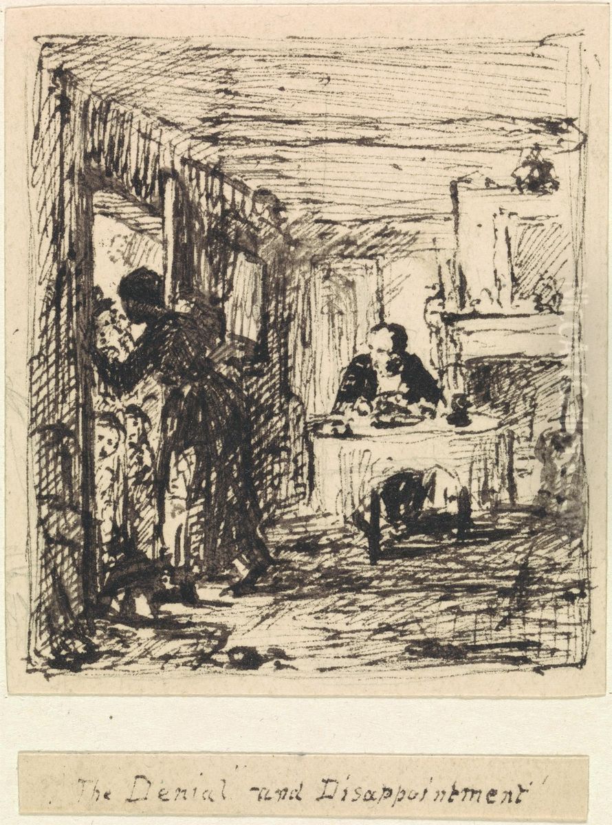 Denial and Disappointment Oil Painting by William Mulready