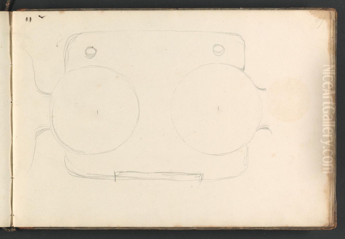 Sketch of an Unknown Device Oil Painting by William Brockedon