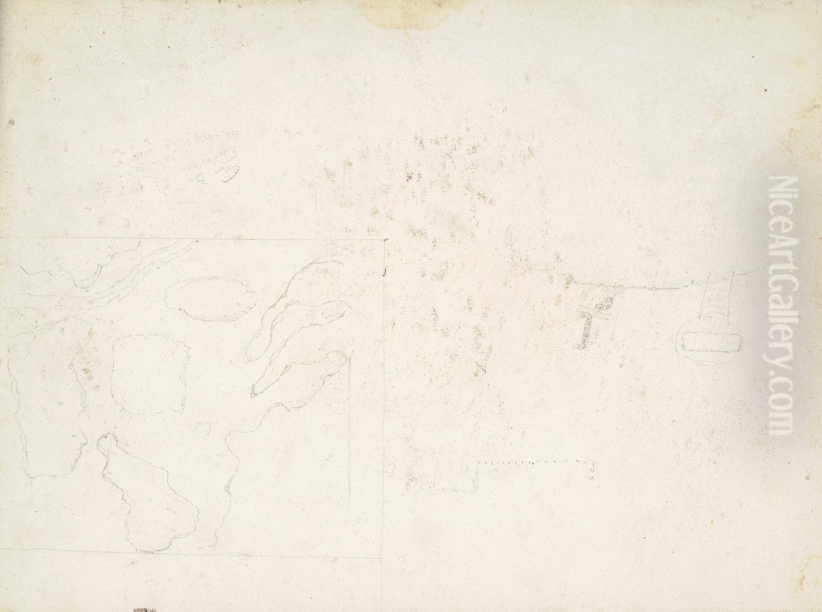Sketch of Unidentifiable Object Oil Painting by William Brockedon