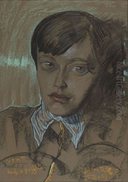 Portrait of Roman Duch Oil Painting by Stanislaw Ignacy Witkiewicz (Witkacy)