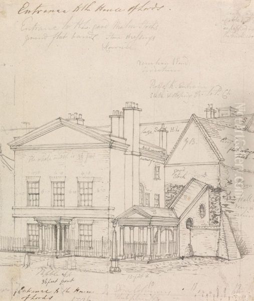 Entrance to the House of Lords Oil Painting by William Capon