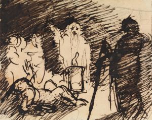 Study of a Biblical Scene