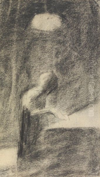 Abstract Sketch of a Figure Oil Painting by Benjamin Haydon