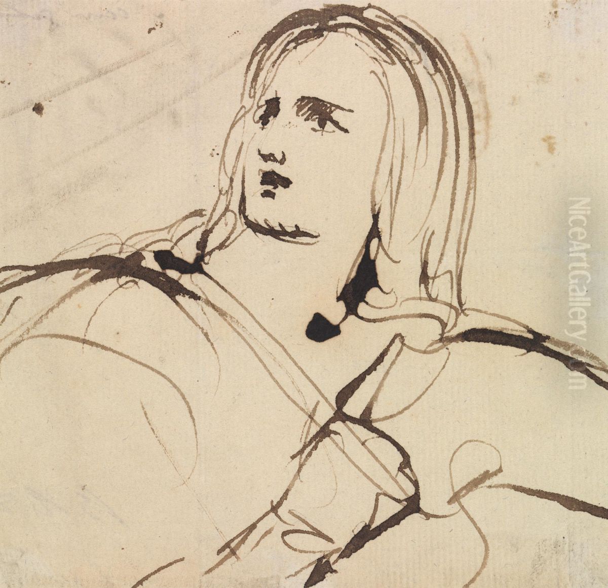 Study For, Christ's Entry into Jerusalem Oil Painting by Benjamin Haydon