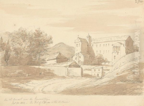 An Old Convent, Near the Conservatory Oil Painting by Robert Smirke