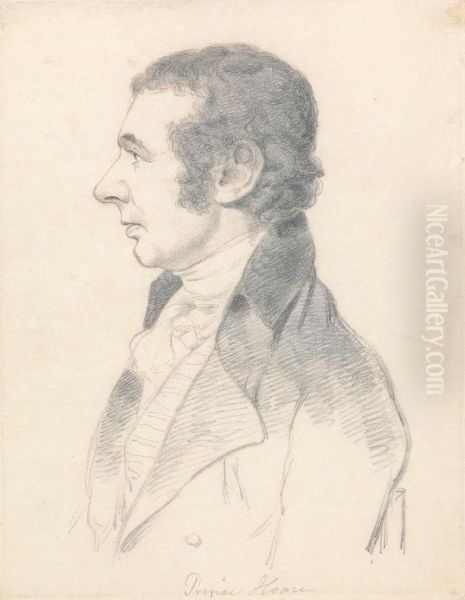 Portrait of Prince Hoare Oil Painting by William Daniell RA