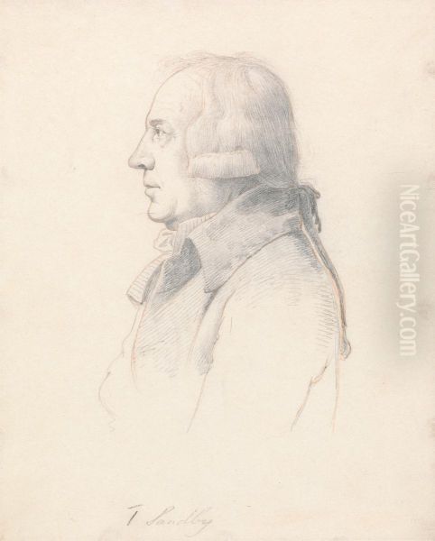 Portrait of Thomas Sandby Oil Painting by William Daniell