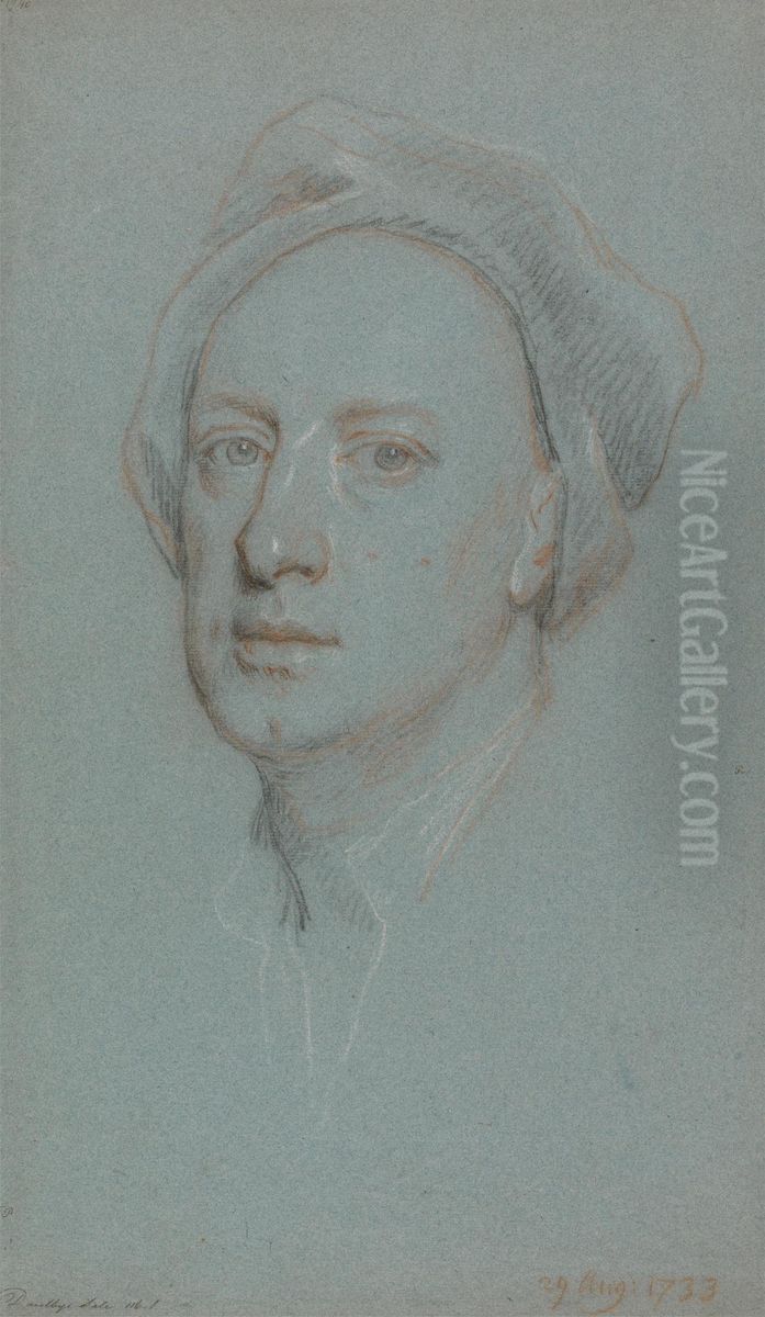 Portrait of Jonathan Richardson the Younger Oil Painting by Jonathan Richardson