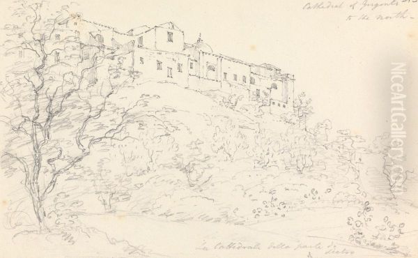 Cathedral of Girgenti to the North Oil Painting by Robert Smirke