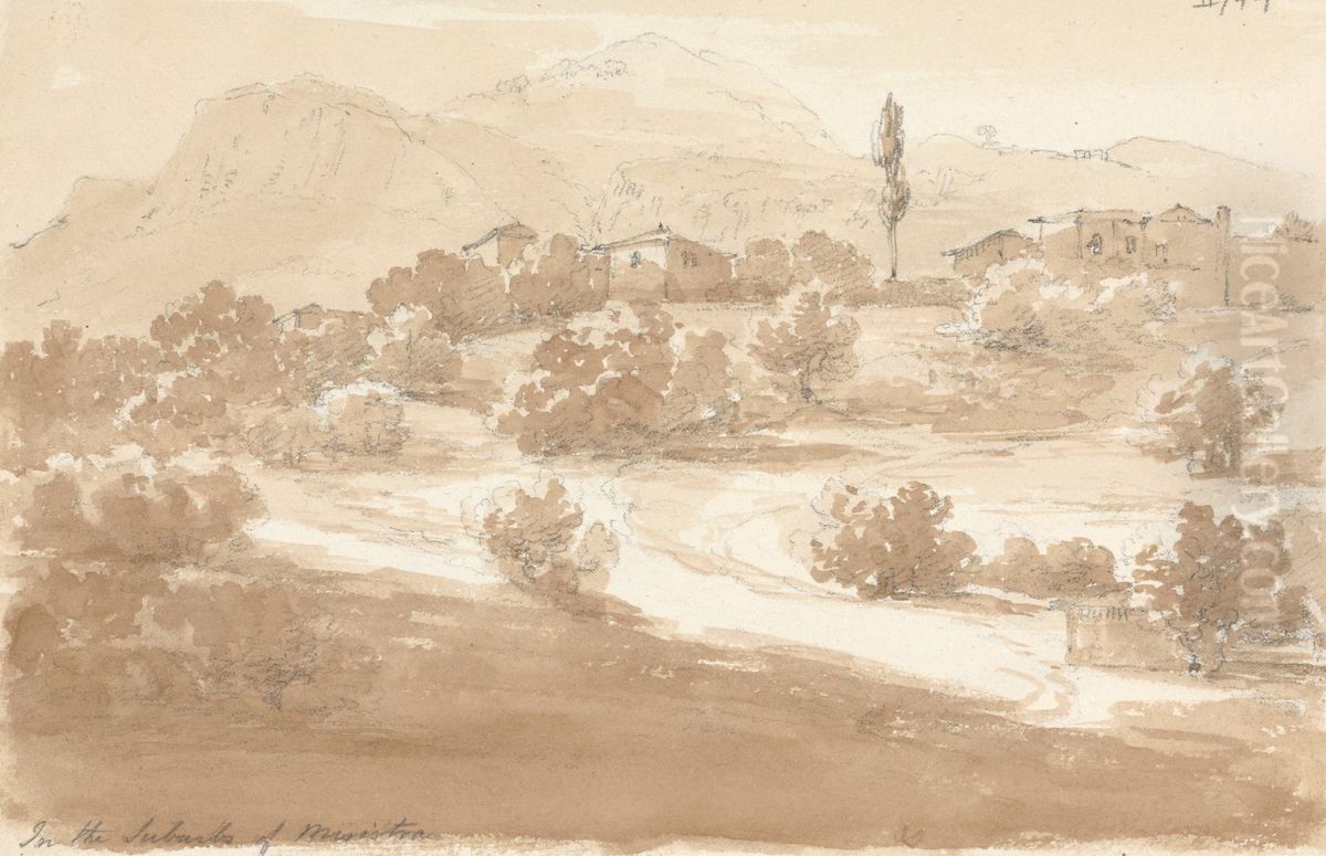 In the Suburbs of Mystras Oil Painting by Robert Smirke