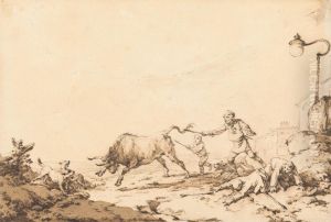 A Bull Charging