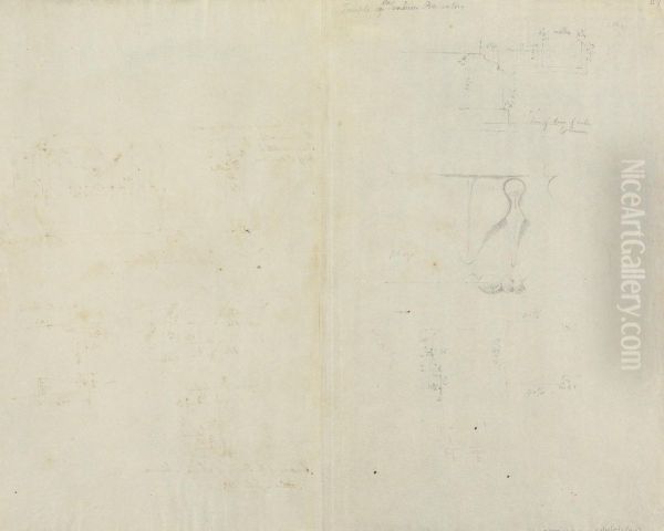Architectural Drawings of the Remains of the Temple of Sunias Minerva, in Attica Oil Painting by Robert Smirke
