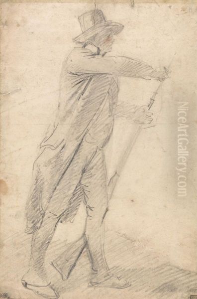 A Sportsman Loading His Gun Oil Painting by George Morland