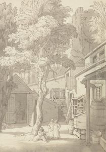 The Courtyard of Mr. Bank's House, Northernhay, Exeter