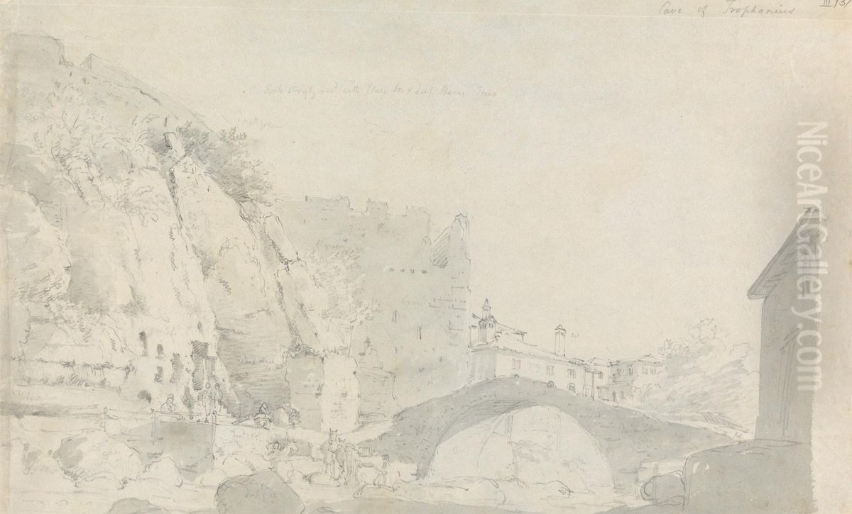 Cave of Trophonius Oil Painting by Robert Smirke