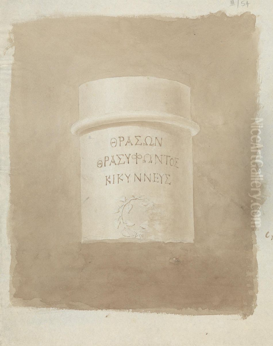 Inscriptions in Greek Alphabet Oil Painting by Robert Smirke