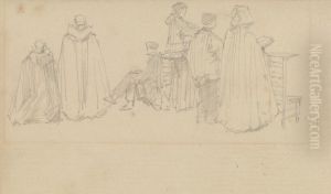 Studies of Figures in a Church