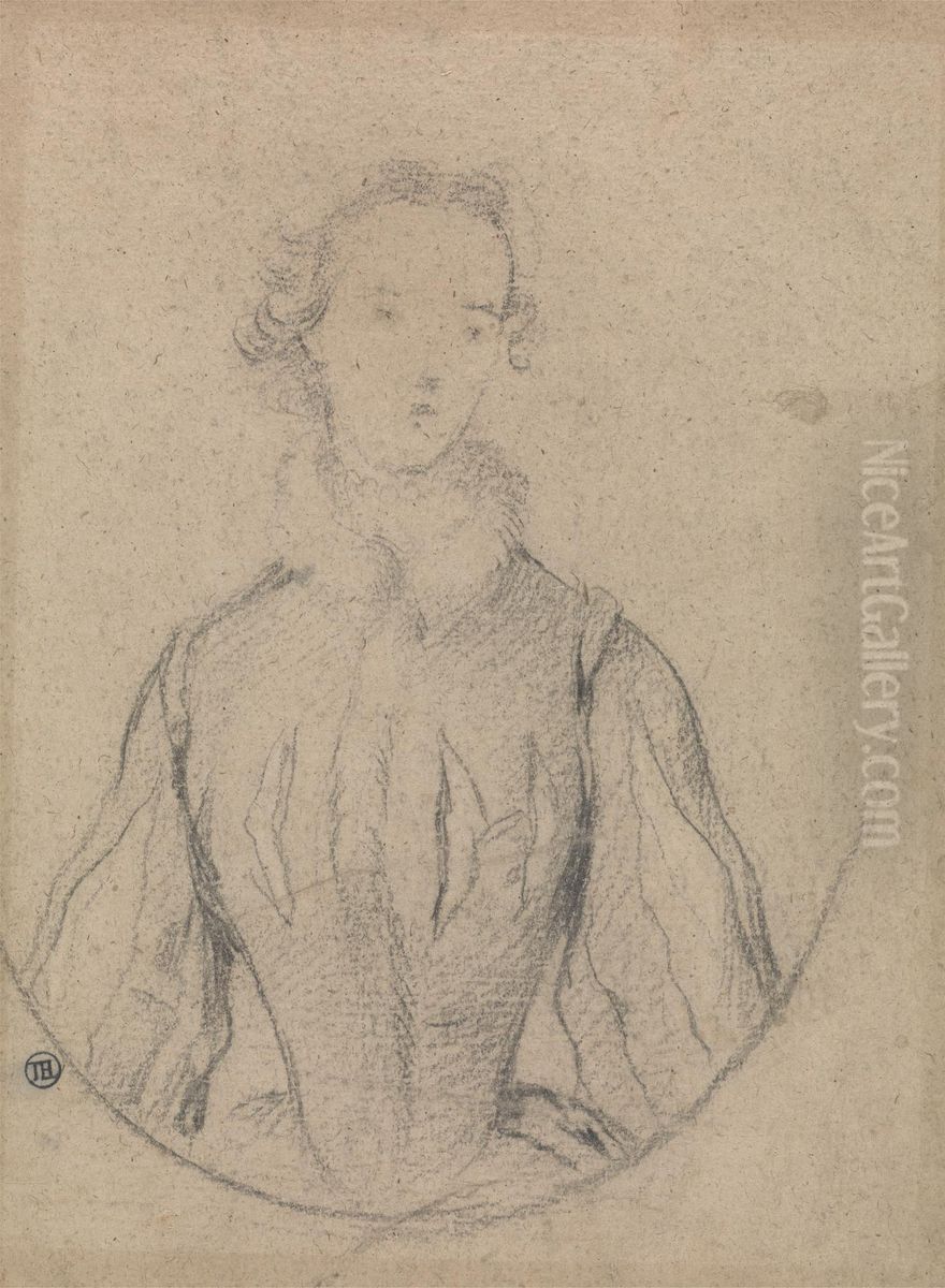 Study for a Portrait of a Woman Oil Painting by Allan Ramsay