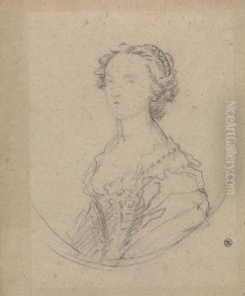 Study for the Portrait of a Woman Oil Painting by Allan Ramsay