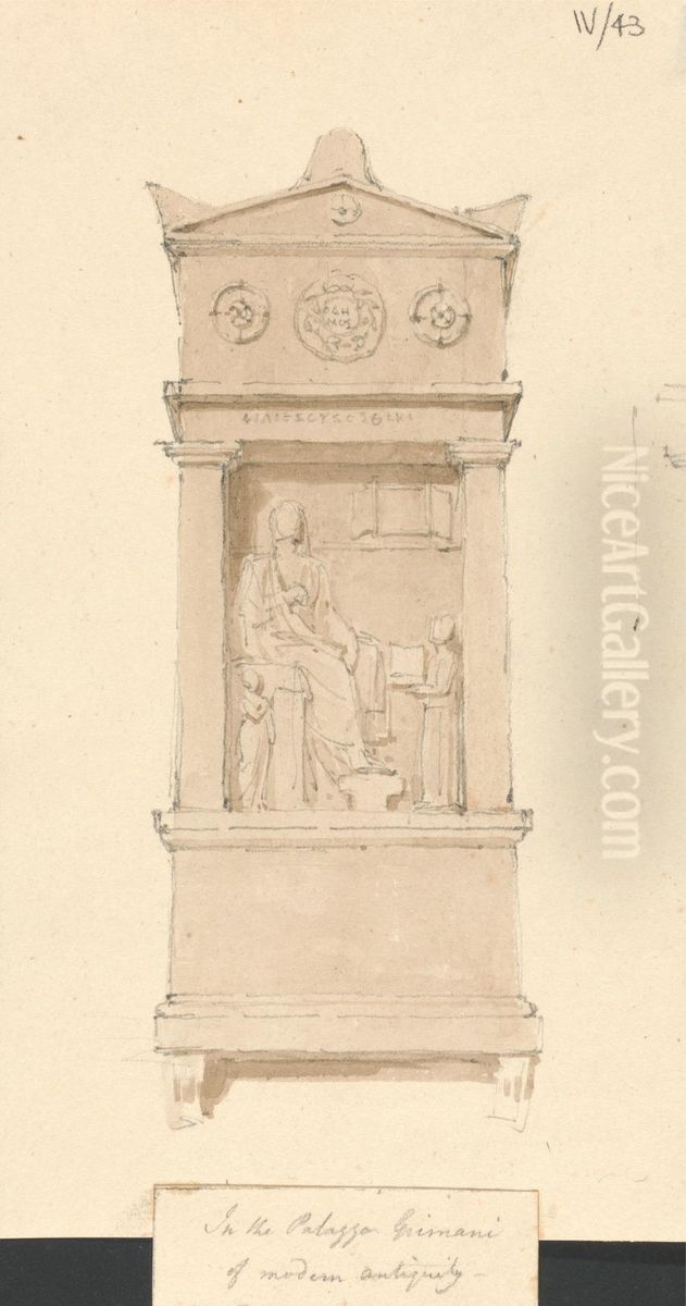 Sketch from the Palazzo Grimani, Venice Oil Painting by Robert Smirke