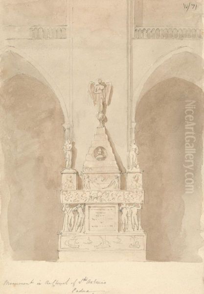 Monument in the Basilica of Saint Anthony of Padua Oil Painting by Robert Smirke