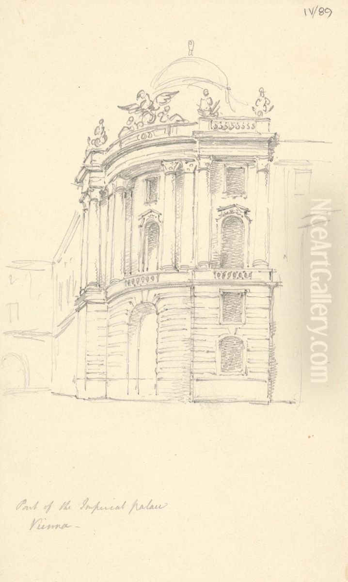 Part of the Imperial Palace, Vienna Oil Painting by Robert Smirke