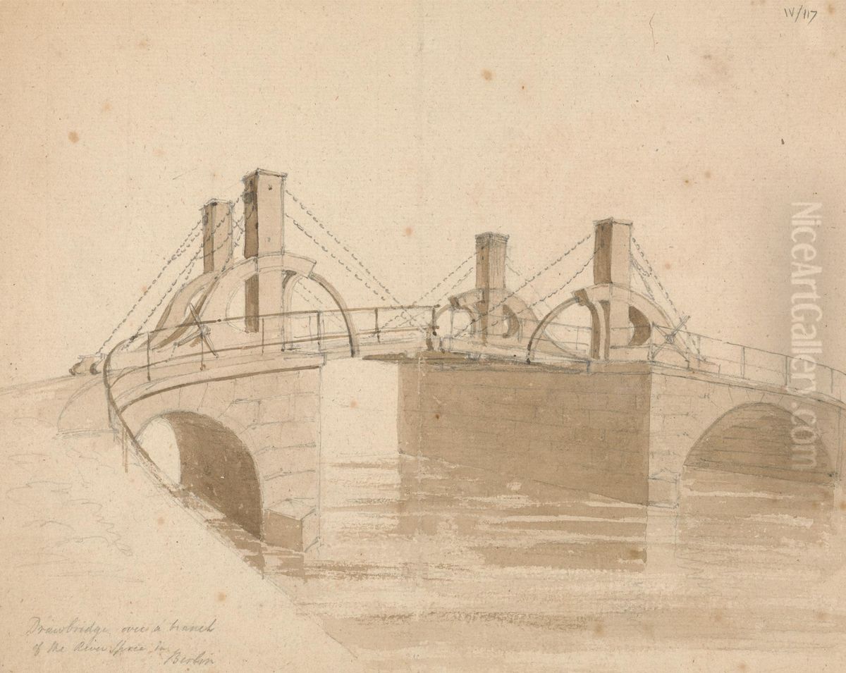 Jungfern Bridge Oil Painting by Robert Smirke