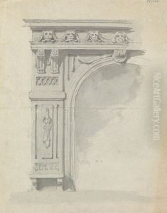 Sketch of an Ornamental Arched Entry Sketch of an Ornamental Arched Entry