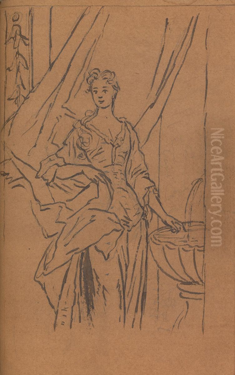 Album Drawing Oil Painting by Thomas Bardwell
