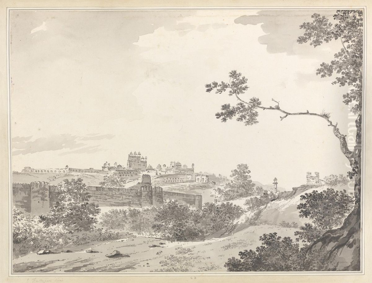 A View of Fatehpur Sikri [Fatepur Sikri] Oil Painting by William Hodges