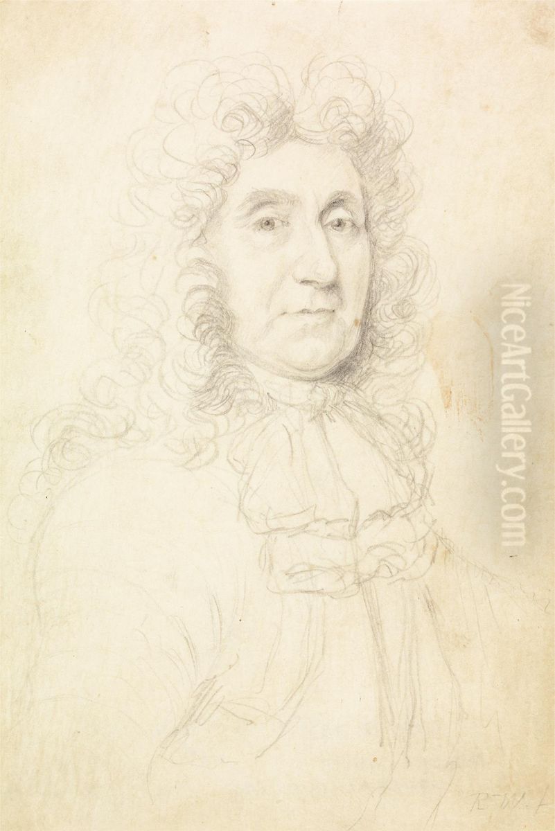 Portrait of Lieutenant General Edmund Ludlow Oil Painting by Robert White