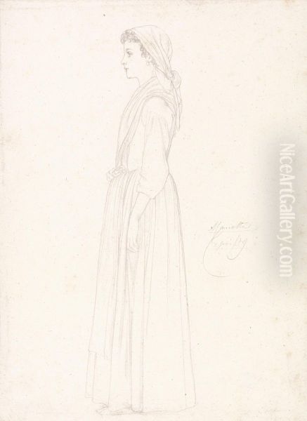 Marietta, Capri Oil Painting by Lord Frederick Leighton