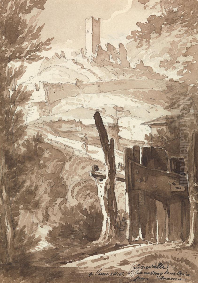 Ruins at Chiaravalle near Ancona, Italy Oil Painting by Edward Burne-Jones