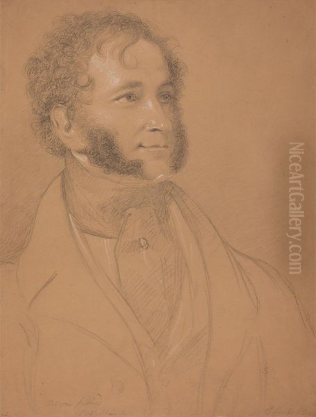 Portrait of a Gentleman (W. Winston?) Oil Painting by Benjamin Haydon