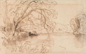 A Tree Overhanging a River