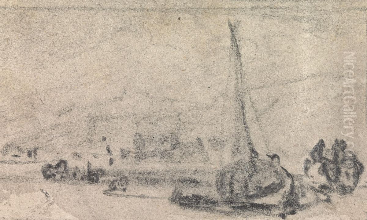 From an Album of Sixty-one Topographical Sketches Oil Painting by John Varley