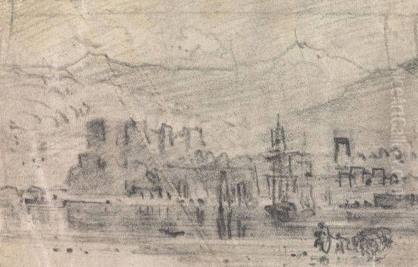 From an Album of Sixty-one Topographical Sketches Oil Painting by John Varley