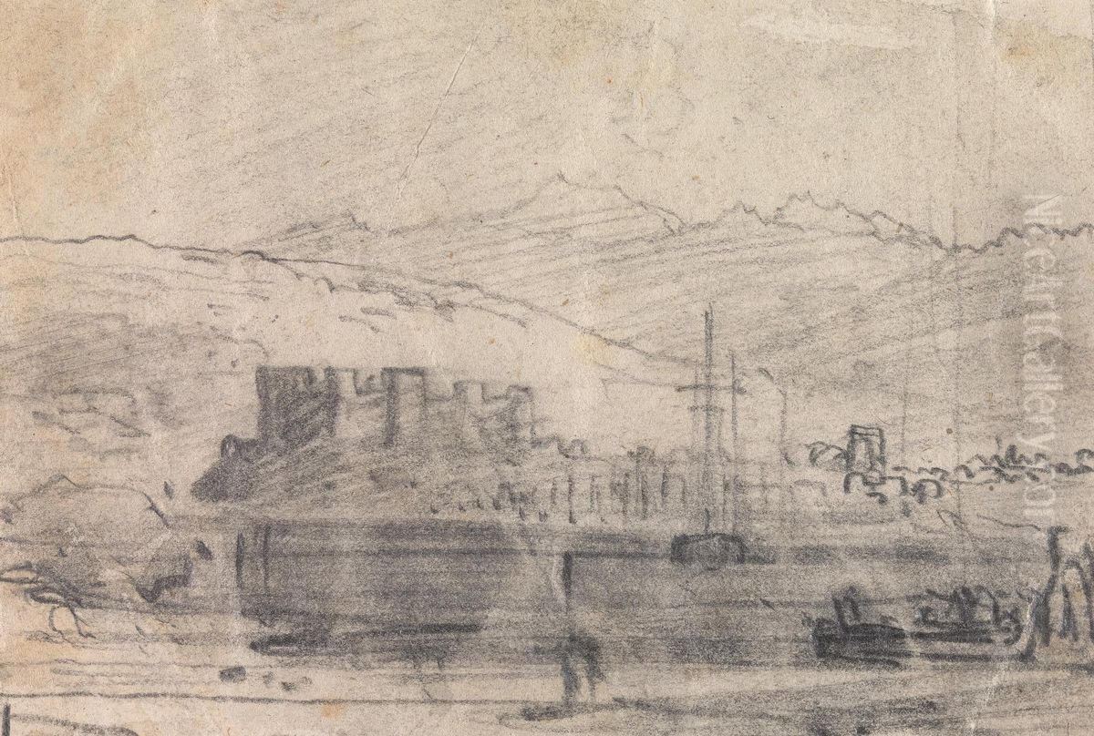 From an Album of Sixty-one Topographical Sketches Oil Painting by John Varley