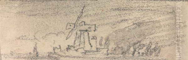 From an Album of Sixty-one Topographical Sketches Oil Painting by John Varley