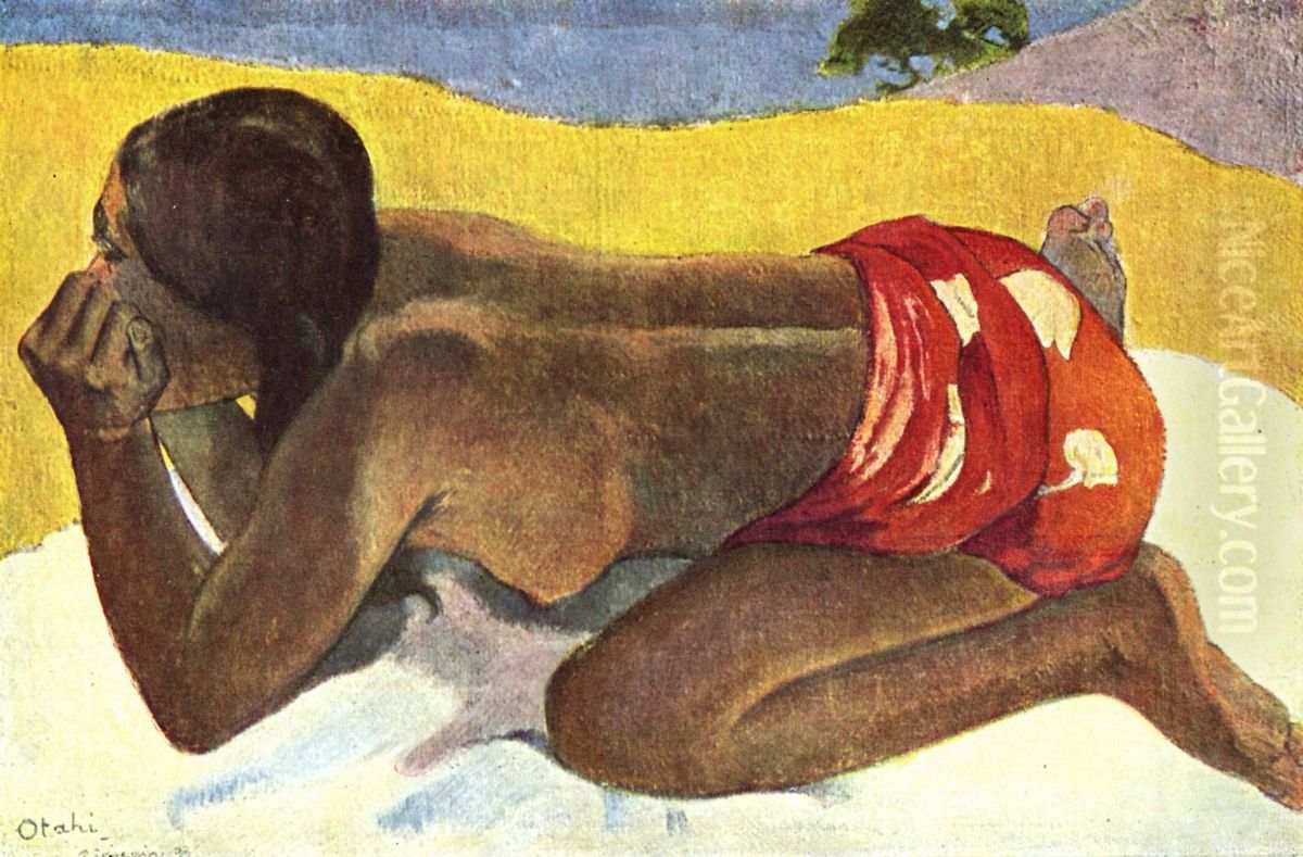Otahi Oil Painting by Paul Gauguin