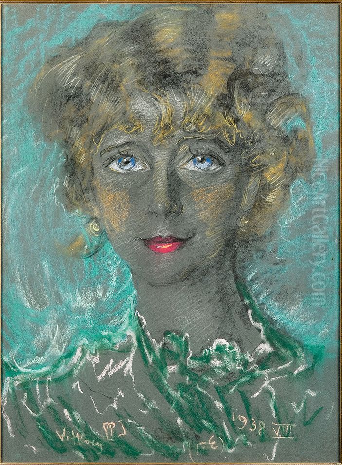 Portret Kobiecy Oil Painting by Stanislaw Ignacy Witkiewicz (Witkacy)